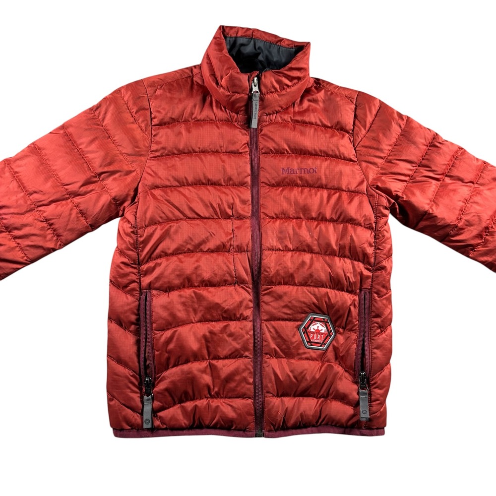 Marmot Kids Red 600 Fill Down Quilted Puffer Jacket Sz S Outerwear Gorpcore Warm